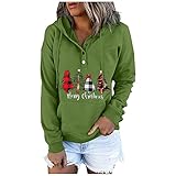 Weihnachten Kleidung Damen Pullover Xmas Damen Long Shirts one Shoulder Shirt tie dye Carmenbluse Damen Sommer Pullover lang Damen anftfh lila top