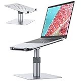 Laptop Ständer 360 °Drehbarer Laptop Stand Notebookständer Halterung Höhenverstellbar Halter Schreibtisch kompatibel für 10-15.6Zoll Laptop Notebook
