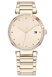 Tommy Hilfiger Damen Analoger Quarz Uhr mit Edelstahl Armband 1782237