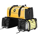 ROCKBROS Motorrad 62L Gepäckträgertaschen + 55L Gepäckrolle 100% Wasserdicht Motorradtaschen PVC Doppel S