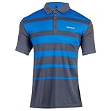 Stromberg Herren Streik atmungsaktiv Golf-Polo-Hemd - Grau/Blau - XL