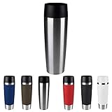 Emsa 515614 Travel Mug Classic Grande | Thermobecher | Isolierbecher | 500ml | hält 6h heiß, 12h kalt | 100% dicht | auslaufsicher | Easy Quick-Press-Verschluss | 360°-Trinköffnung | E