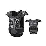 YXYECEIPENO Brustpanzer Der Männer Erwachsene Off-Road-Motorrad-Schutzweste Taille Einstellbar. Wird Zum Reiten Ski Ski-Skating-Eislauf-Getriebe Verwendet (Color : Black, Size : S)