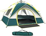 YZSS Wurfzelt Pop Up Zelt 3-4 Personen Kuppelzelt Leichtes Campingzelte Wasserdichtes Winddicht Ultraleichte Camping Zelt, Outdoor/Beach Wurfzelt mit Tragetasche (210 * 200 * 135 cm)