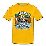 Spreadshirt Die DREI Fragezeichen Kids - Meine Freunde Teenager Premium T-Shirt, 146-152, Sonnengelb