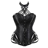 GFGHH Neckholder Unterbrust Corsage Taillen Korsett Mieder Corset Abendmode Damen Neckholder Push-Up Corsage Korsett Bustier Top Brautcorsage Hochzeit Übergrößen Steampunk Neckholder Korsett Corsag