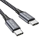 AVIWIS USB C auf USB C Kabel 2M USB Typ C 60W 20V/3A Power Delivery Ladekabel USB C PD Schnellladekabel Kompatibel mit Samsung Galaxy S20 Note20, Huawei P40 P30, Google Pixel, MacBook Pro,