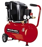 Einhell Kompressor TE-AC 230/24/8 (1500 W, max. 8 bar, 24 l-Tank, 230 L/min Ansaugleistung, 2850 (1/min), Ölschmierung sichert Langlebigkeit, Entwässerungsschraube, 2 Manometer + Schnellkupplung)