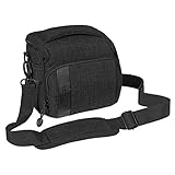 Pedea Kameratasche Fashion Schwarz 19 x 17 x 15 cm (BxHxT) - Fototasche für Spiegelreflexkameras – Kameratasche groß - Kamera Umhängetasche - Camera Bag für Systemk