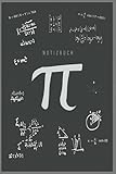 Notizbuch: Pi EKG | Lustige Geschenkidee | Dotted Notebook / Punkteraster | 110 gepunktete Seiten Mathelehrer Notizbuch Geschenk Antimathematiker Logbuch M