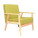 Holzstuhl, Vintage Sessel Retro Wohnzimmer Empfangsstuhl Sofa Lounge C