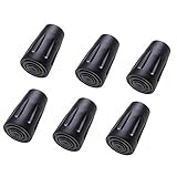 LOVONLIVE Gummipuffer für Trekkingstöcke, 6 Stück, Ersatz-Gummi-Spitzen, Endkappen für Nordic Bergstäbe zum Wandern, 11