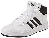 adidas Herren Hoops 2.0 Mid Sneaker, Cloud White/Core Black/Core Black, 44 2/3 EU
