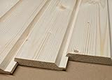 AZZAP Profilbretter Profilholz Fassadenprofil Fasebretter 20x90mm Länge:100cm Holz 30 S