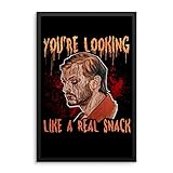 Zoko Apparel Jeffrey Dahmer Serial Killer, Ted Bundy True Crime You're Looking Like A Real Snack Portrait Poster Kunstdruck Raumdekor / Wandkunstdruck (61 x 91,4 cm)