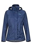 Marmot Damen Wm's PreCip Eco Jacket, Wasserdichte Regenjacke, winddichter Regenmantel, atmungsaktiv, faltbarer Hardshell Windbreaker, ideal zum Fahrradfahren & Wandern, Arctic Navy, M