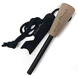 Feuerstahl Survival Outdoor Ausrüstung – Feuerstarter, Feuerstab & Feuerschläger mit Magnesiumstab in Premiumqualität – Feuereisen mit Feuerstein für jede Überlebensausrüstung