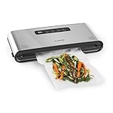 Klarstein FoodLocker Pro Vakuumierer - Vakuumiergerät, Folienschweißgerät, 120 Watt, 12 Liter/Minute, 3 mm Schweißnaht, Lebensmittel, Sous Vide, Folien bis 30 cm Breite, Silb