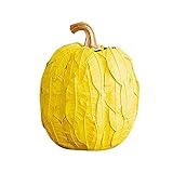 Kürbis Blumentopf aus Harz Kürbisvase mit Blattüberzug Fashion Style Ornaments Home Halloween Golden Kürbis Wohnzimmer Dekoration für Ihr Herbstdekor Real Touch DIY Home G