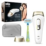 Braun IPL Silk Expert Pro 5 Haarentfernungsgerät, für dauerhaft sichtbare Haarentfernung, Venus Rasierer & Tasche, Alternative zur Laser Haarentfernung, Geschenk für Frauen, PL5014, weiß/g