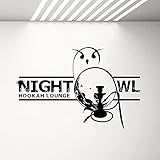 Shisha Lounge Aufkleber Entspannen Sie Sich Arabisch Wandtattoos Vinyl Aufkleber Wohnkultur Kunst Schlafzimmer Wohnzimmer Cafe Shisha Fenster Aufkleber114X76C