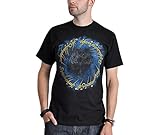 Herr der Ringe Ring der Macht T-Shirt großes Der Eine Ring Frontprint Baumwolle schwarz - XXXL