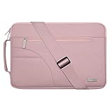 MOSISO Laptop Schultertasche Kompatibel mit 15 Zoll MacBook Pro mit Touch Bar A1990 A1707 2016-2019, 14 Zoll Notebook Computer, Polyester Flapover Bote Aktentasche Laptoptasche, R