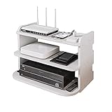 TV Lowboard, TV-Schrank 30cm TV Lowboard Board Hängend Wandhalterung Wandmontierte Medienkonsole TV-Regal Schwebendes Router Supporte Für Zuhause Und Büro, Holzfarbe (Size : 2layers)