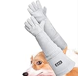 YYQQ 62 cm Bissfest Tierhandschuhe Anti-Bite Sicherheit Tier Handschuhe Langlebig Schnittschutz-Handschuhe Kratzfest Sicherheitshandschuhe Training Anti Dornen Pet Handschuhe (Size : M)
