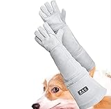 YYQQ 62 cm Bissfest Tierhandschuhe Anti-Bite Sicherheit Tier Handschuhe Langlebig Schnittschutz-Handschuhe Kratzfest Sicherheitshandschuhe Training Anti Dornen Pet Handschuhe (Size : M)