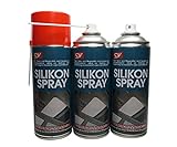 SDV Chemie Silikonspray Spray 3X 450ml Siliconspray Kunststoff- und Gummipflege Trennmittel G