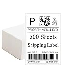 Phomemo Shipping Address Labels - 4' x 6' Direct Thermal Printer Labels（500 Square Labels） Compatible Label Tape for Rollo,DYMO,Zeb
