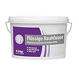 BODENMEISTER 500 flüssige Rauhfaser hohe Deckkraft, weiß matt, 5 l (1er Pack)