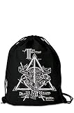 LOGOSHIRT - Harry Potter - Die DREI Brüder - Sportbeutel - Turnbeutel - schwarz - Lizenziertes Original Desig