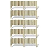 vidaXL 5X Holz Rasenkante 120cm Palisade Beeteinfassung Beetbegrenzung Z