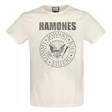 Amplified Ramones T-Shirt 'Vintage Shield' (Natur), beige, S