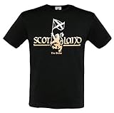 T Shirt Schottland Schwarz Herren Scotland The Brave Wallace (XXL)