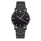 ifundom 1 x Damen-Armbanduhr aus Edelstahl, lässige Uhr, elegante S