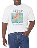 Disney Herren Japanische Meerjungfrau T-Shirt, Weiß, 5XL Groß T