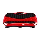 Afang 3D Vibrationsplatte Fitness, Curved Slim Design Fettverbrennung Muskelaufbau Leiser Motor, Leicht Bedienen Magnetfeldtherapie Massage U
