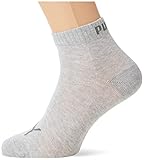 PUMA Plain 3P Quarter Socke, Grau (Anthrazit/L Mel Grey/M Mel Grey), 39-42