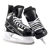 Schlittschuhe Senior, Hockey Schlittschuhe Eislaufschuhe Ideal für Freizeitsspieler, Komfortables Laufen(Size:27)