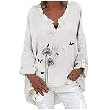 HHOP Schuhe Damen Herbst Tunika Kurzarm Hemd Damen elegant Oversize Damen Oberteile Tunika Weiss hse24 Shopping Damen Oberteile Langarm Pulli Damen Tshirt Bedruck
