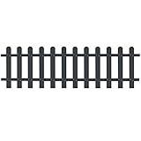 Festnight WPC Lattenzaun Gartenzaun Zaun 200 x 60 cm G