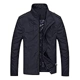 Softshelljacke Herren Wasserdicht Leichte Windbreaker Stehkragen Langarm Kurz Parka Jacke Zip Sweatjacke Sportlicher Übergangsjacke Winddicht Winterjacke Outdoorjacke Wanderjacke Mantel für M