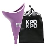 KPOKPO Premium – Weibliches Uriniergerät, Wiederverwendbares Silikon-Urinal, tragbar, Urin-Trichter für Frauen, stehend, für Outdoor, Unbequeme Mobilität, Aktivitäten, Camp
