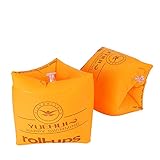 BB&YING Schwimmhilfe Kinder Schwimmarmbänder Unisex Kinder Roll Up Armband, Orange, Einheitsgröße 12-60 Kilogramm, 2-12 Jahre gelb Pack-1