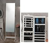 Star Spiegel Hochto-Schmuckkästchen aus MDF 160 cm mit Spiegel aufklappbar Ballerina mit Schmuck
