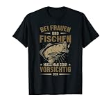 Herren Ehemann Papa Angel Spruch Lustiges Angler & Fischer T-S