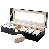 Uhrenkasten Herren Damen Uhrenbox mit 6 Fläche,